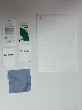 Ailun Screen Protector Kit with Blue Microfiber Cloth and White Foam Sleeve